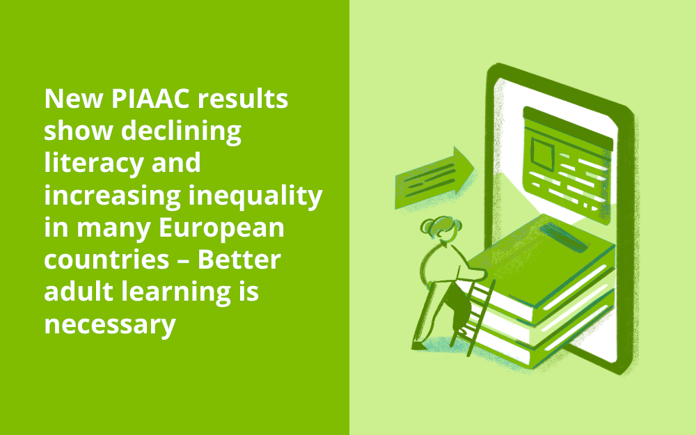 New PIAAC results show declining literacy and increasing inequality in many European countries – Better adult learning is necessary